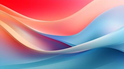 Abstract 3D Background of Curves and Swooshes in multicolor Colors. Elegant Presentation Template