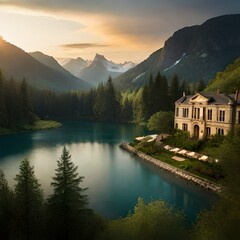 Fototapeta premium lake bled country