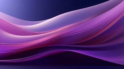 Abstract 3D Background of Curves and Swooshes in purple Colors. Elegant Presentation Template