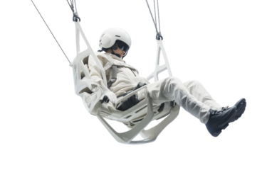 A Glimpse into the Realistic Realm of a Personal Anti Gravity Device on a Clear Surface or PNG Transparent Background.