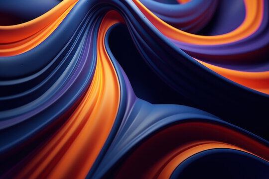 Chromatic Anamorphic Swirls Background