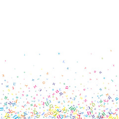 School notebook cover. Colorful childish floating