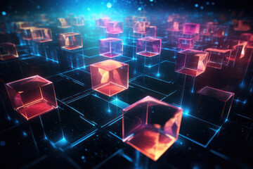 Fototapeta premium Exploring Blockchain's