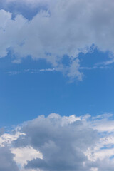 Summer blue Sky with storm Clouds