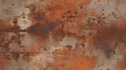 Industrial Rust-Effect Concrete Wall Texture