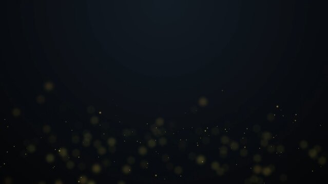 Fancy Floating Gold Particle Background
