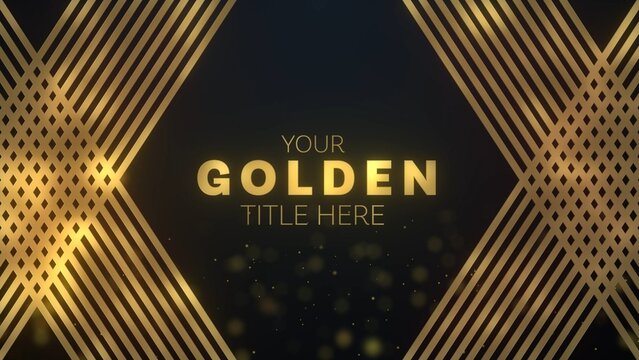 Luxury Golden Nomination Trophy Title Intro
