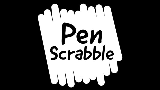 Scribble Pen Drawing Text Reveal Intro Title