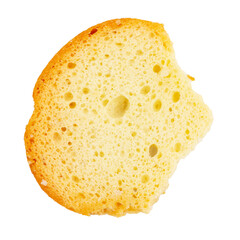 Crackers bruschetta with spices isolated on white background. File contains clipping path.
