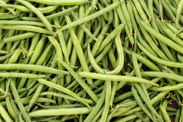 Green beans healthy food fresh cooking.
