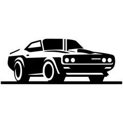 Car Logo concept vector silhouette illustration, Car Vector illustration, Sport car vector silhouette