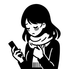 Girl Fever Vector silhouette illustration