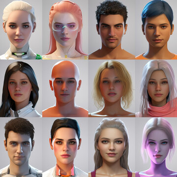 Cyberspace Romance: AI Avatars Expressing Emotions in Virtual Worlds Concept