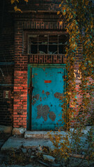 Stare metalowe drzwi