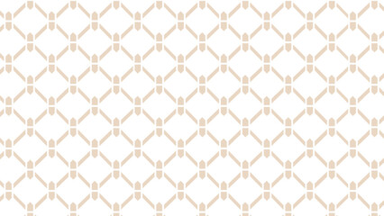 Beige and white ornament mesh pattern