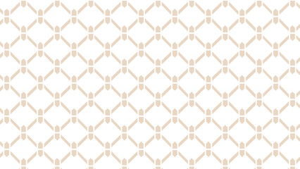 Beige and white ornament mesh pattern