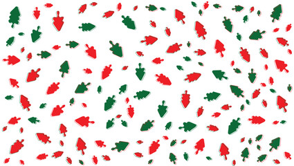 Vector seamless pattern with car and christmas tree on the roof. Holiday ornament. Winter cute texture