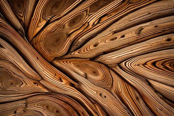 An abstract background that mimics a slice of wood timber, showcasing the natural patterns and textures inherent in the material.   generative ai technology
