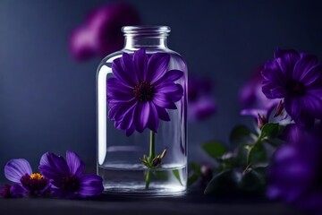flowers in a bottle