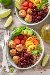Energetic Mexican salad as the most popular salad.