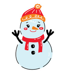 Kawaii Christmas Character Set