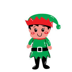 Kawaii Christmas Character Set