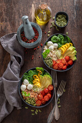 Healthy salad as the most popular salad.