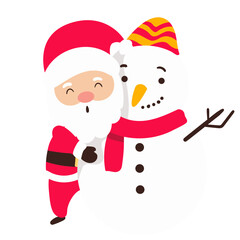 Santa Claus Vector Set