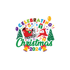 Obraz na płótnie Canvas Merry Christmas logo or symbol template design.