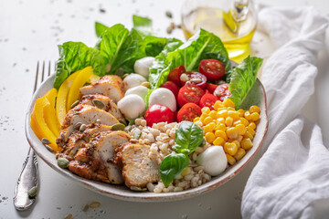Diet Caesar salad as the most popular salad.