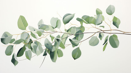 Perfect Eucalyptus Branch - obrazy, fototapety, plakaty