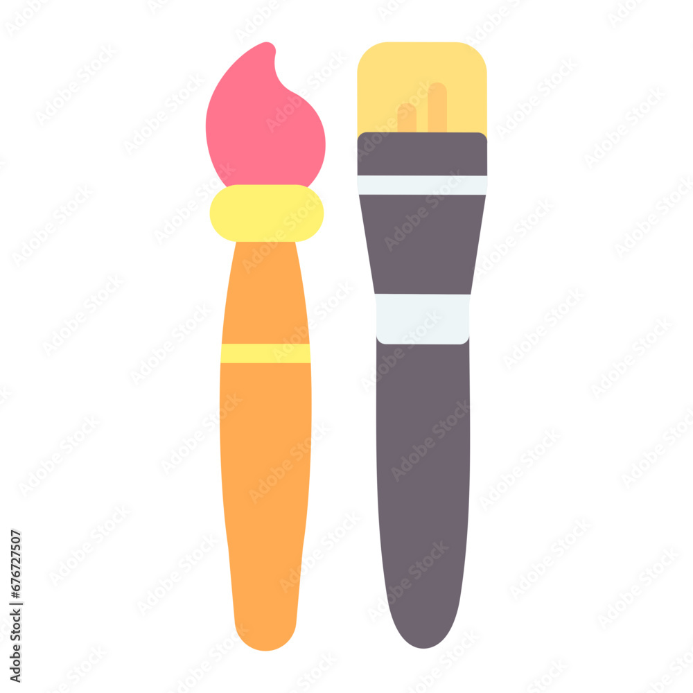 Canvas Prints Paint Brushes Icon