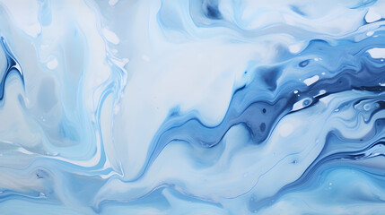 Marble rock texture blue ink pattern liquid swirl paint white dark Illustration background for do ceramic counter tile silver gray that is abstract waves for skin wall luxurious art id. generative AI.