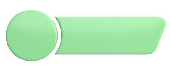 Obraz premium 3D button. Empty button. 3D illustration.