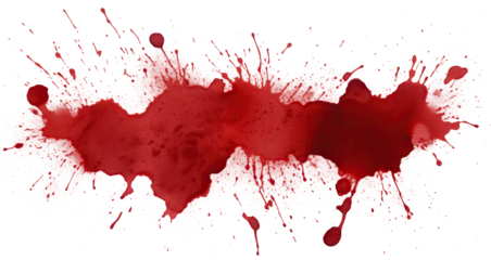 Blood stains cut out