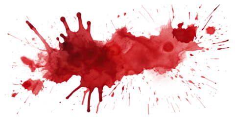 Blood stains cut out