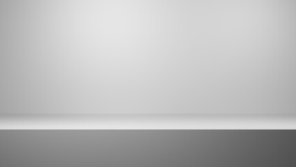 Light grey blank background illustration 3d render, Blank background studio concept, Light grey background texture