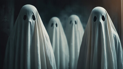 spooky halloween ghost , horror theme