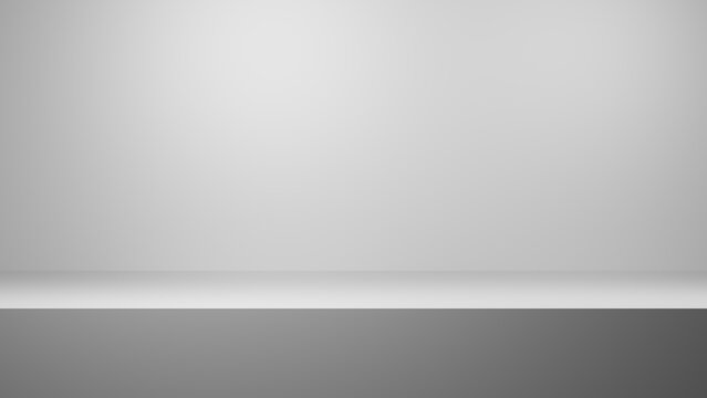 Light grey blank background illustration 3d render, Blank background studio concept, Light grey background texture