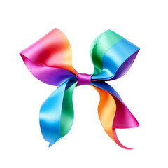 ribbon bow , isolated on a transparent background