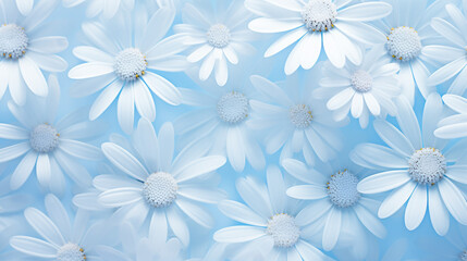 blue flowers background