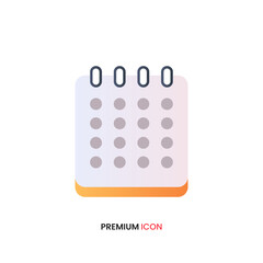 Calendar date icon, Date notes business, Reminder, schedule vector icon