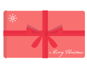 Christmas gift, present. Vector illustration