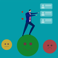Investment asset allocation and balancing concept Businessman investors make pie charts to balance their portfolios to suit risk and return. © ABC-XYZ