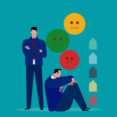 Investment asset allocation and balancing concept Businessman investors make pie charts to balance their portfolios to suit risk and return. © ABC-XYZ