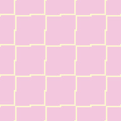 Pink background with yellow wavy lines
