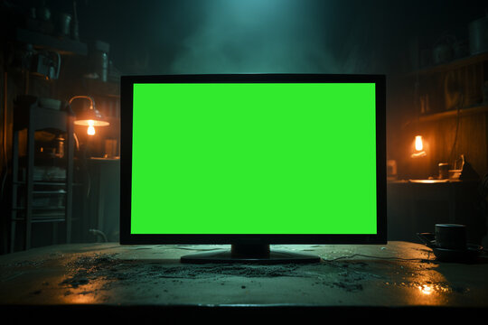 Green screen monitor.