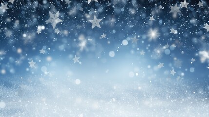 Fototapeta premium Winter wonderland with sparkling white snow-covered landscape, frosty trees, and frozen lake