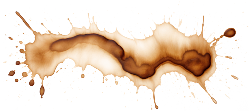 Coffee stains cut out