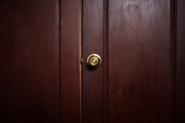 Door knob and new Plywood door